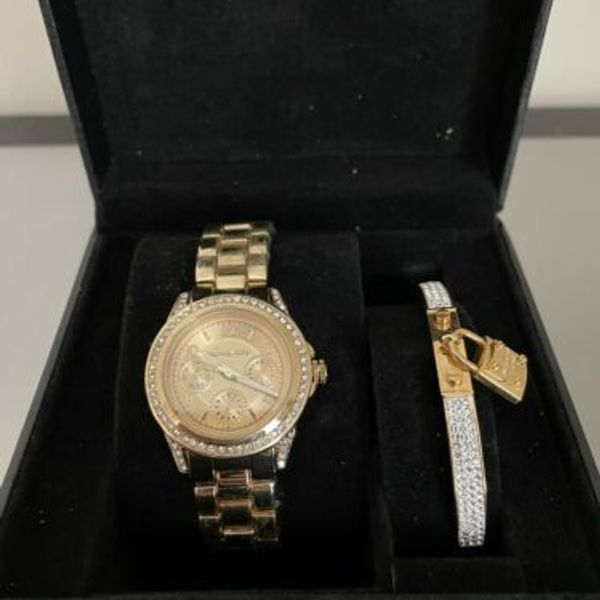 Michael Kors Watch And Bracelet Set New With Box WatchCharts
