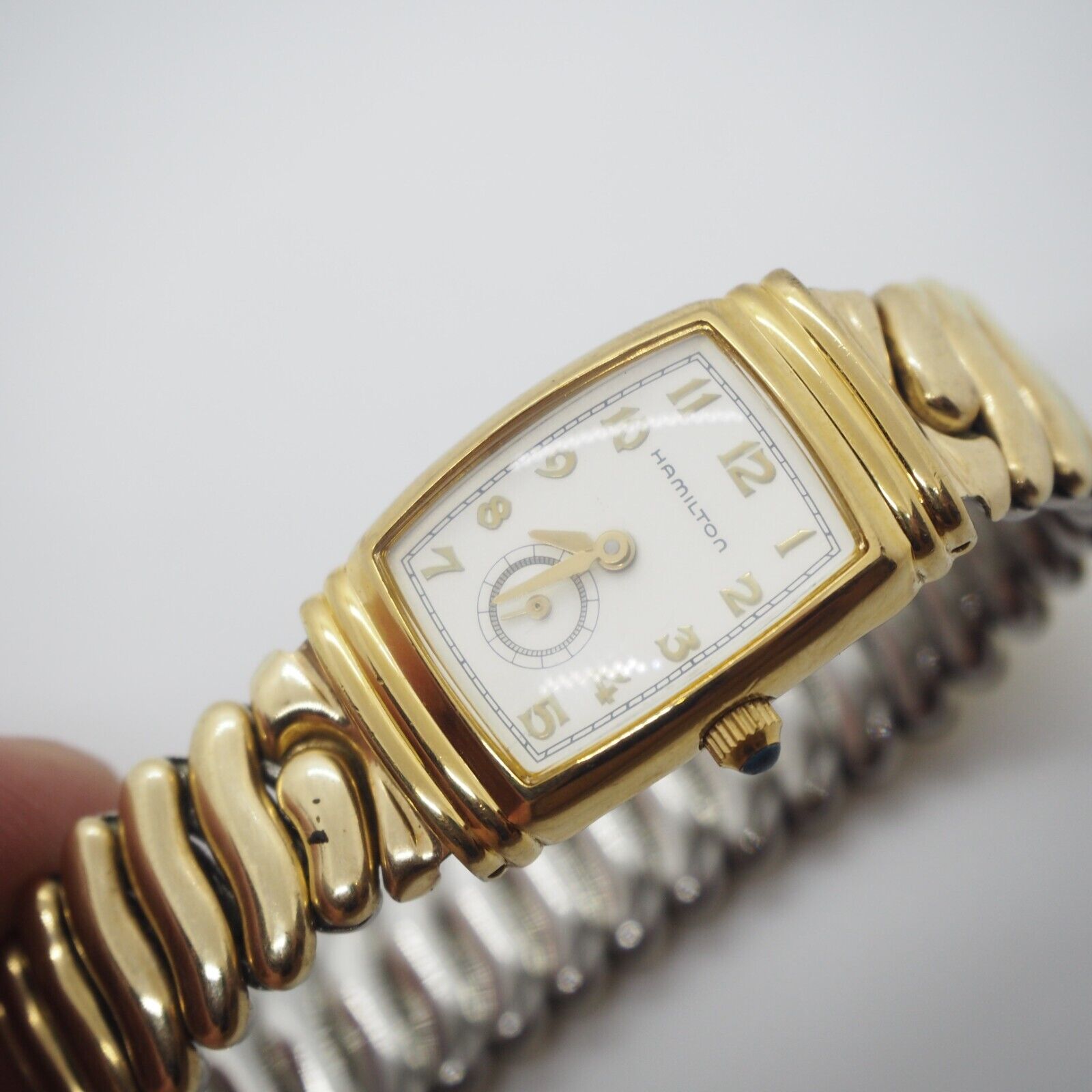 Hamilton Benton Watch 6246 Ladies Rectangle Quartz Vintage