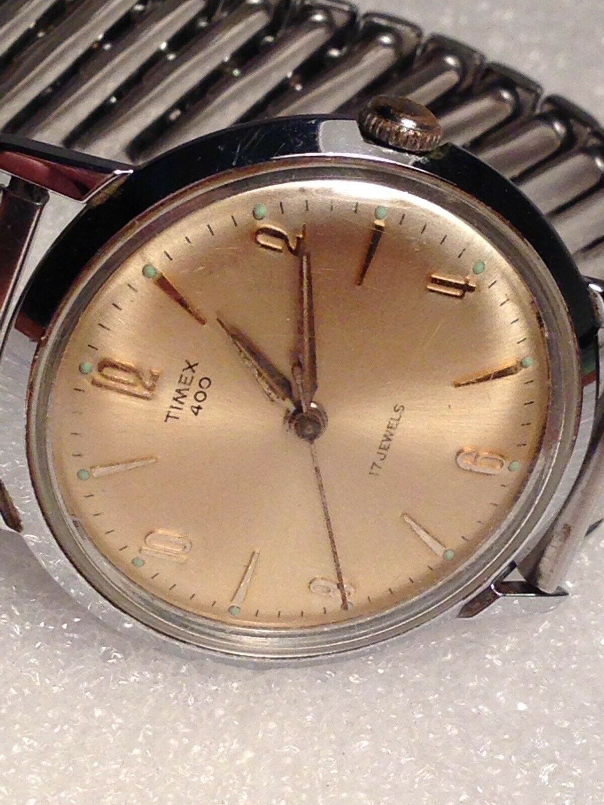 RARE Vintage Men s Timex 400 West Germany 17 Jewels Hand Wind 542