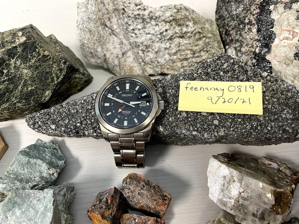 WTS Seiko SBQJ015 Rare JDM Titanium True GMT Perpetual