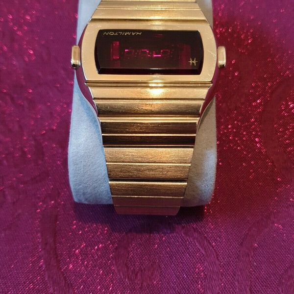 1974 Hamilton Qed Qtc 10k Rolled Gold Watch Pulsar 955 Kojak