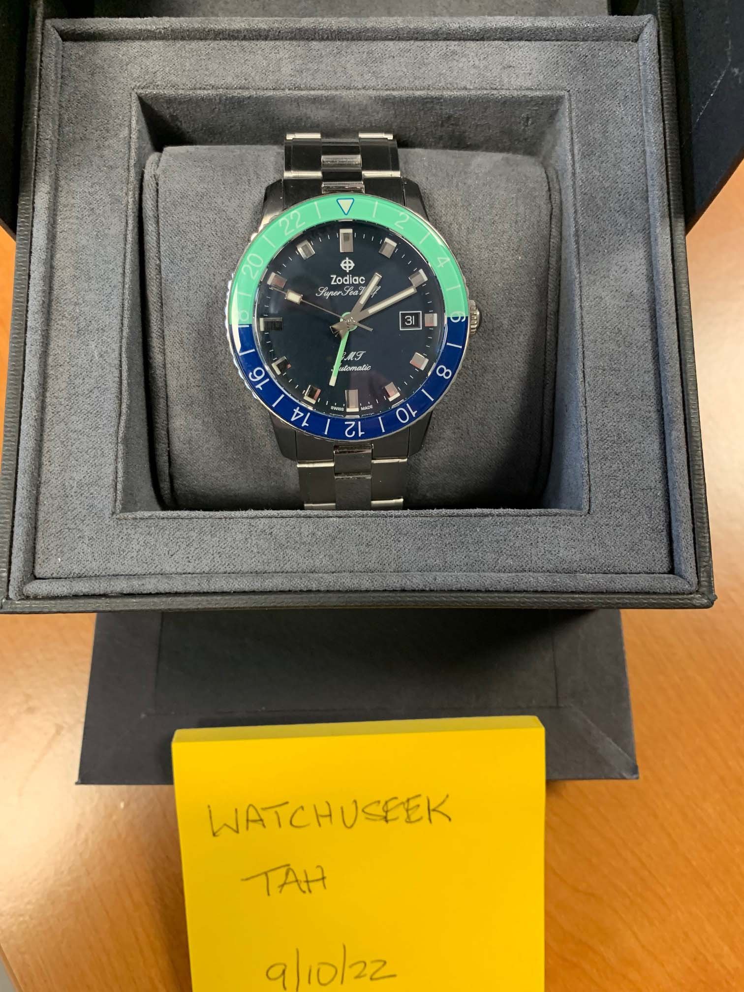 1 600 USD WTS Zodiac Super Sea Wolf GMT Hodinkee Limited