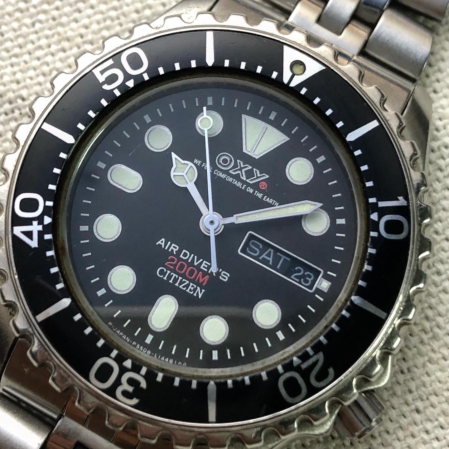 シチズン AIR DIVER'S 200m C500-Q00125TA 1994 Citizen Aqualand Promaster Ref C500-Q00125 TA Watch. | eBay