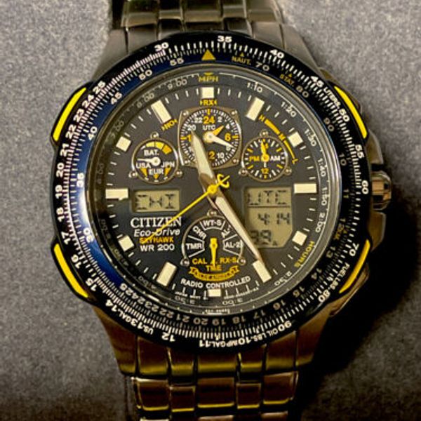 CITIZEN SKYHAWK AT "BLUE ANGELS" ECODRIVE WR200 U600S052190