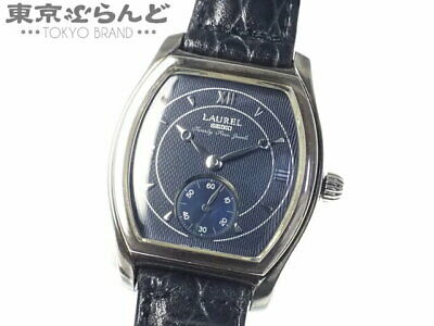 SEIKO 4S28 5010 Laurel hand winding watch Blue Silver small