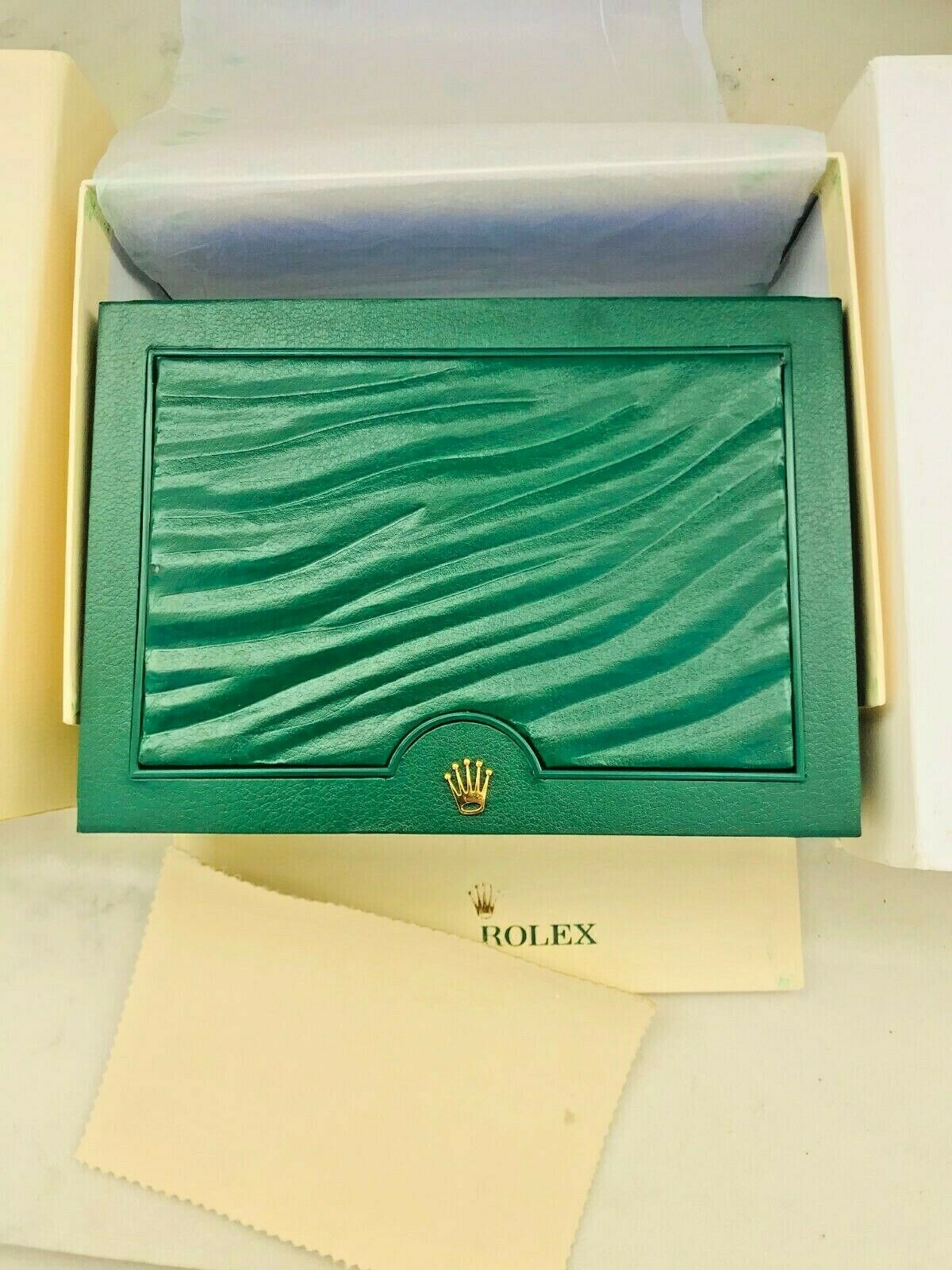 Rolex 31.00.04 Presentation Green Watch Box w/Outer, 18x12x7.5cm Rolex 31.00.04 Presentation Green Watch Box w/Outer, 18x12x7.5cm