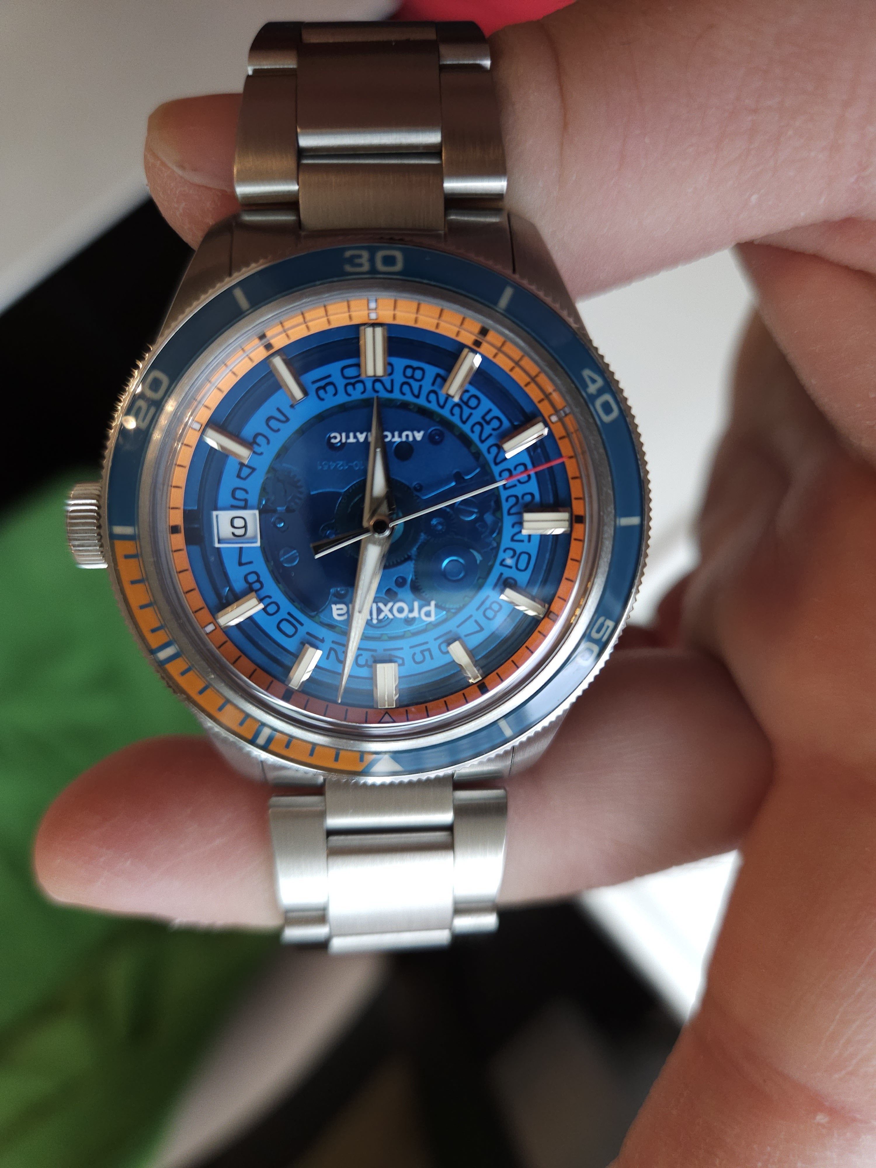 Proxima PX1701 Blue Sapphire Bezel dive watch | WatchCharts