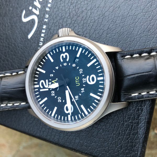 FS: Sinn 856 UTC with ETA movement on bracelet and Sinn leather B&P ...