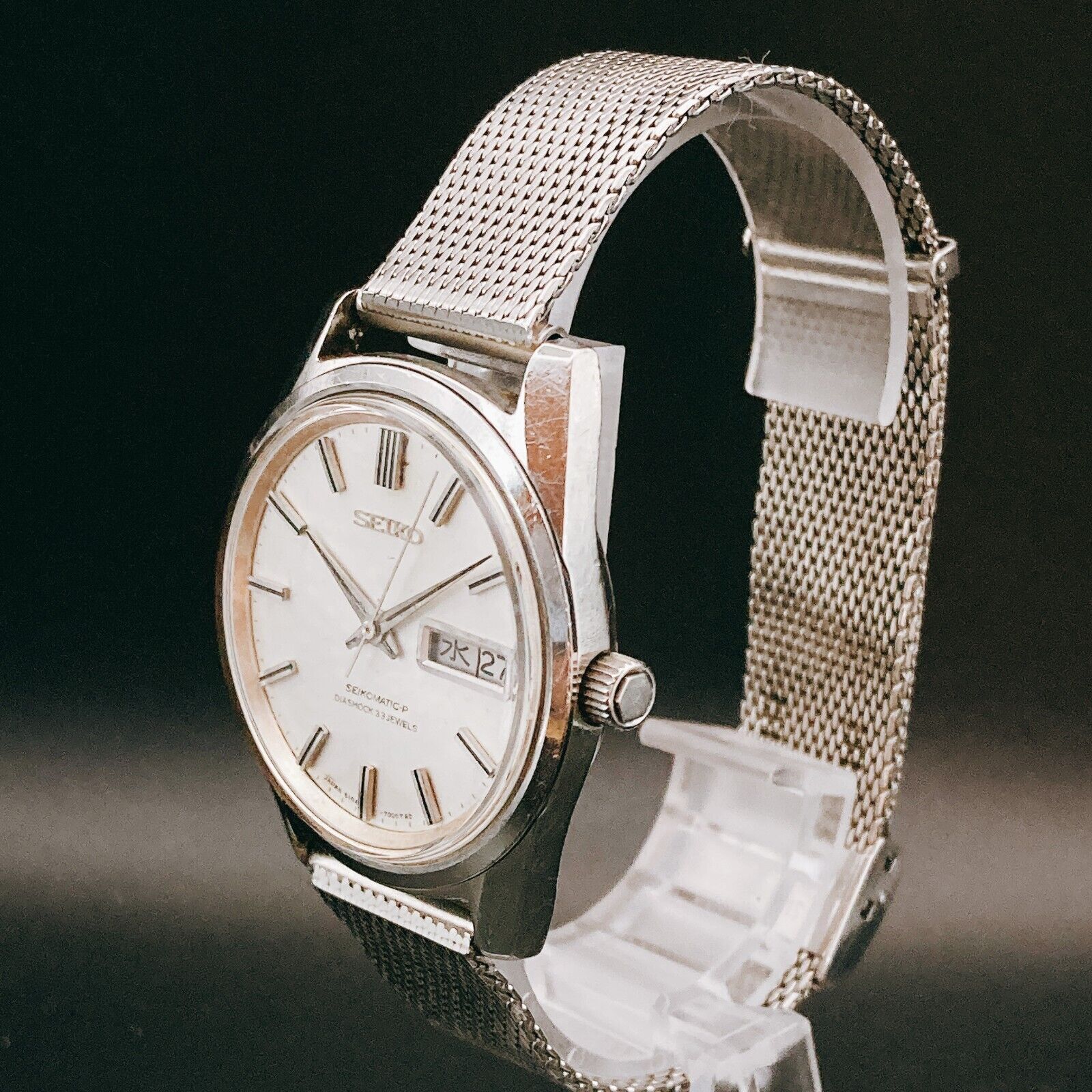 SEIKO Seikomatic P 5106-7000 Automatic 33J Watch Japan【Mint】 SN 