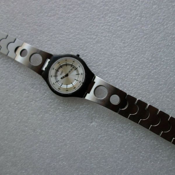 Vintage Swatch Skin Flattention SFB106G 1999 ultra thin