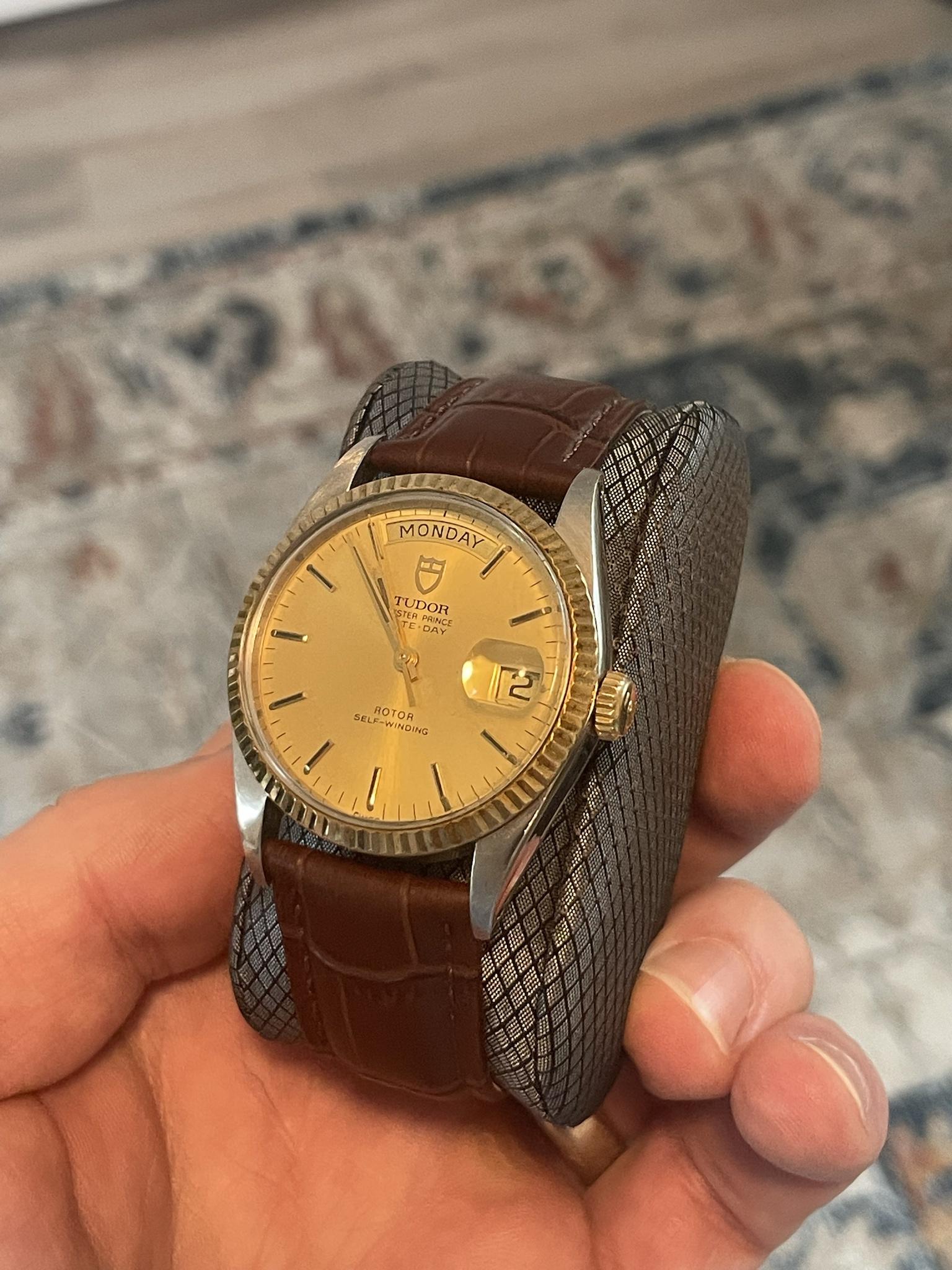 WTS Tudor Oyster Prince Date Day Two Tone Steel and Gold