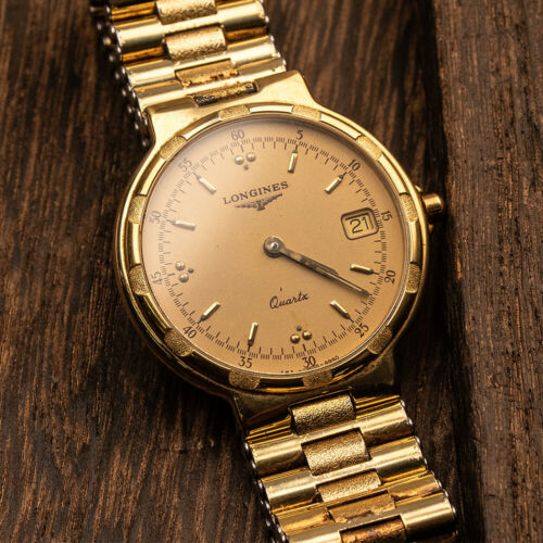 1969 Rare Vintage Longines Quartz Watch Gold Plated Swiss made