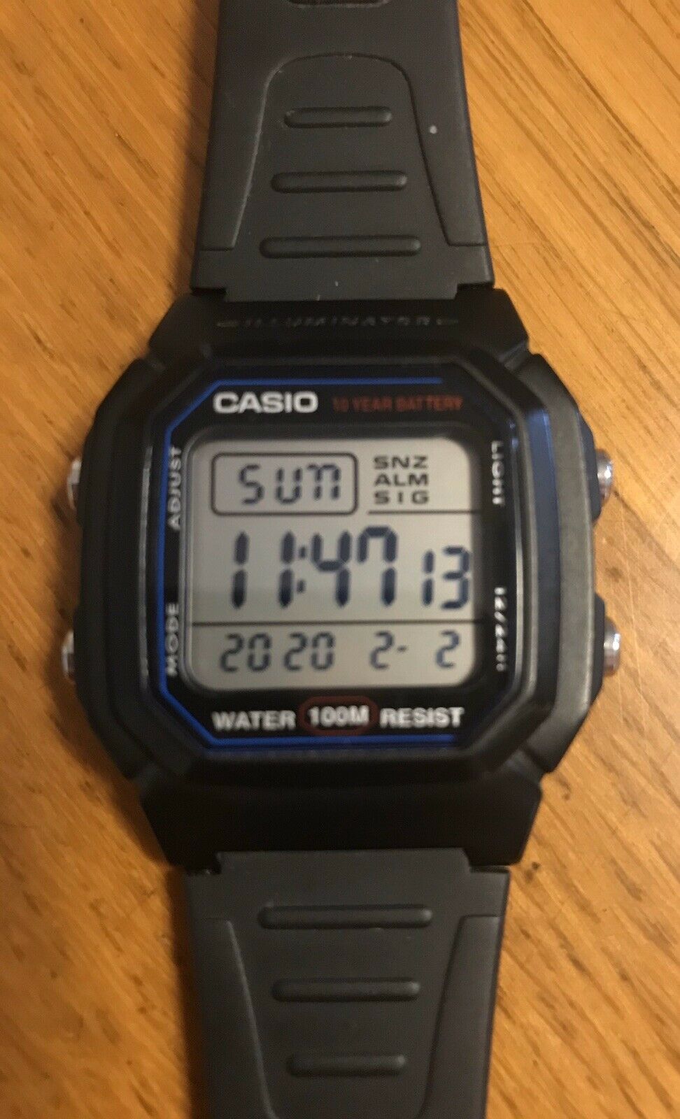 casio illuminator w800h