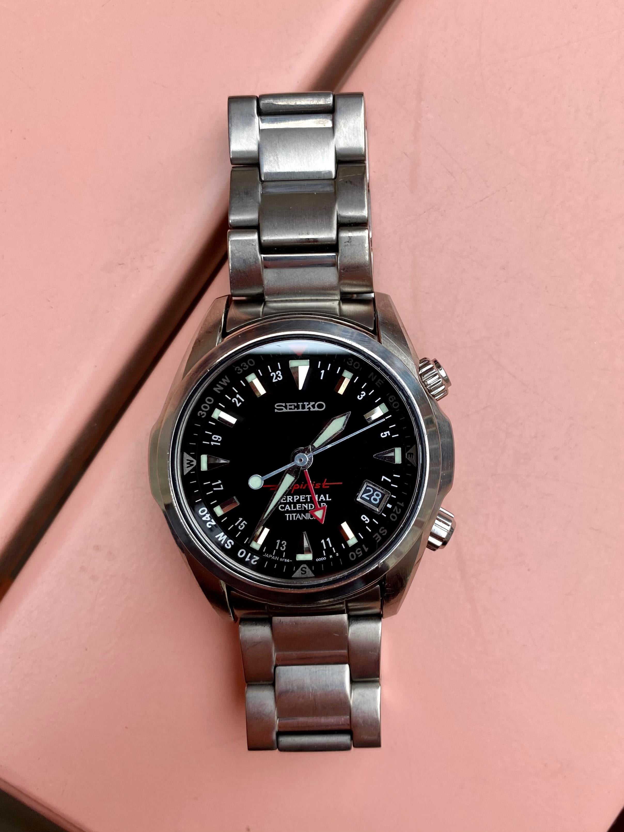 WTS] SEIKO Alpinist SBCJ019 - Titanium - 8f56 - Perpetual Calendar 