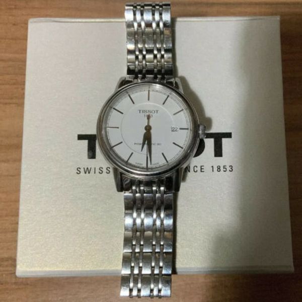 Tissot Powermatic 80 自動巻き時計　T085407A TISSOT Powermatic 80 T087407A Titanium Silver Dial Automatic