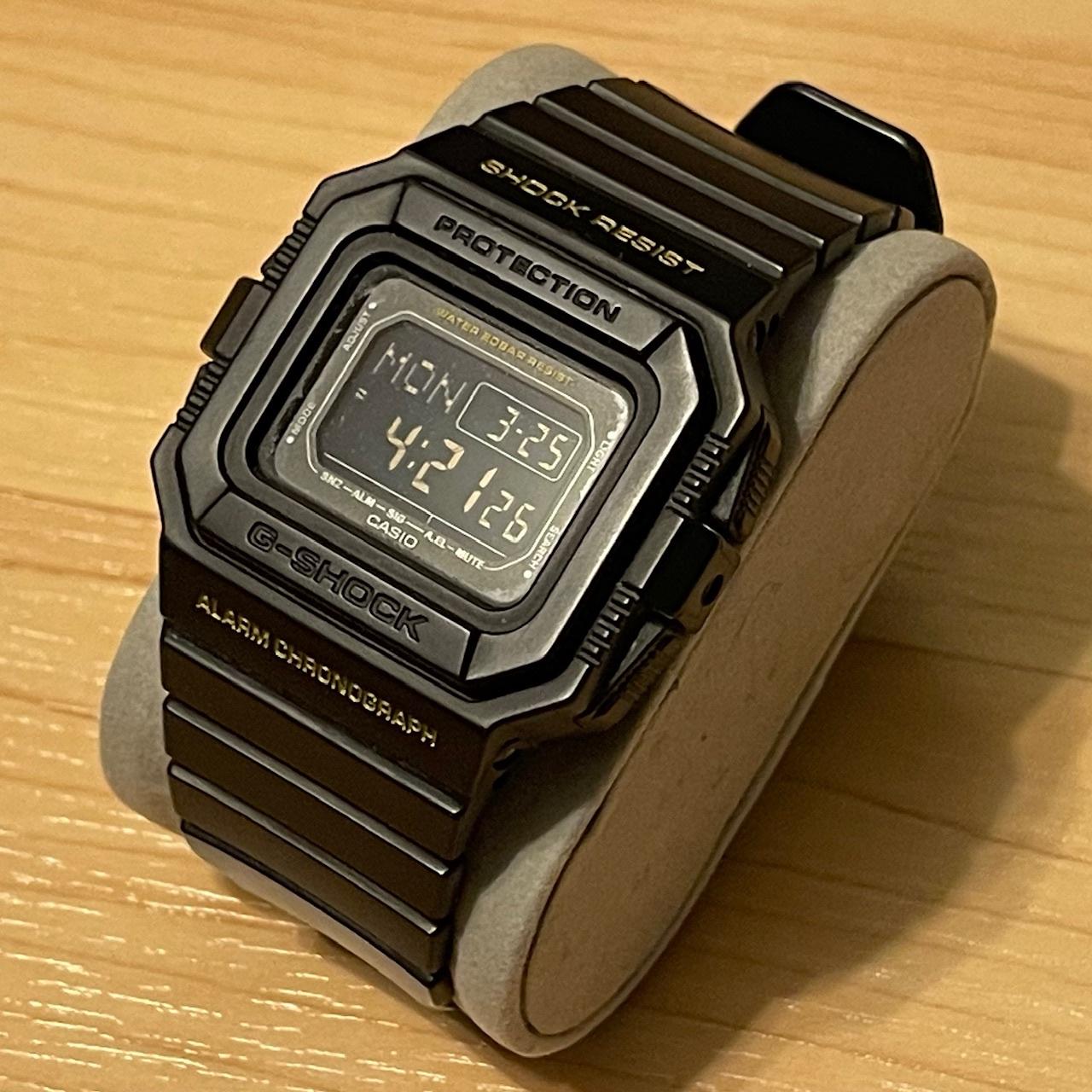 WTS Casio G Shock DW D5500 1B Blackout Negative Display Vintage Square Digital Watch 5500 WatchCharts