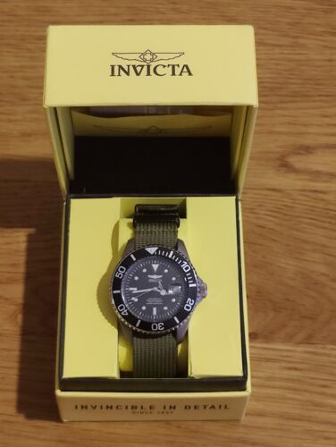 Invicta 0420 Pro Diver reloj negro automático con esfera de titanio, para hombre