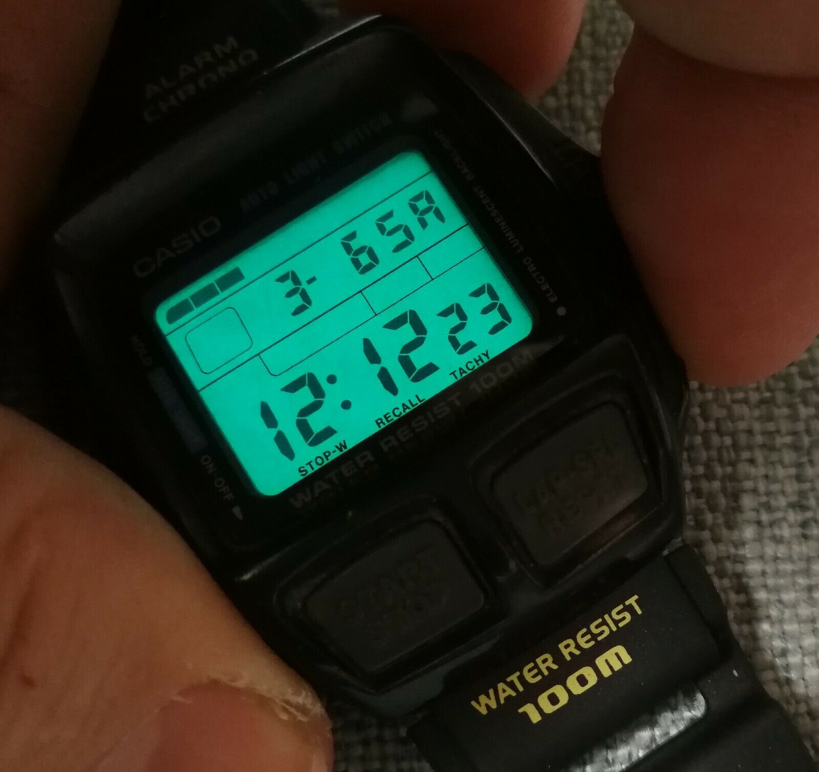 vintage casio cbx-620 tachy meter illuminator alarm chrono lcd