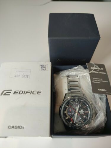 casio edifice sapphire solar retrograde watch