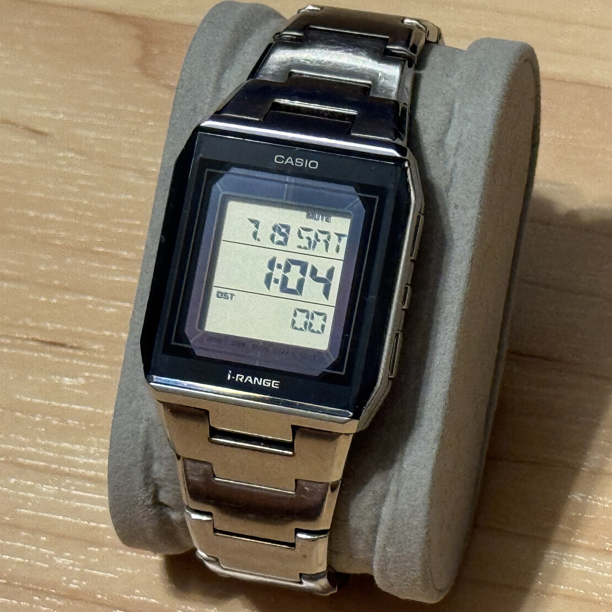 【3917】CASIO IRW-100 i-RENGE タフソーラー 電波時計 ウェーブセプター 稼働品 CASIO i-RANGE IRW-100 防水 タフソーラー GAW-100B-1A2JF | CASIO