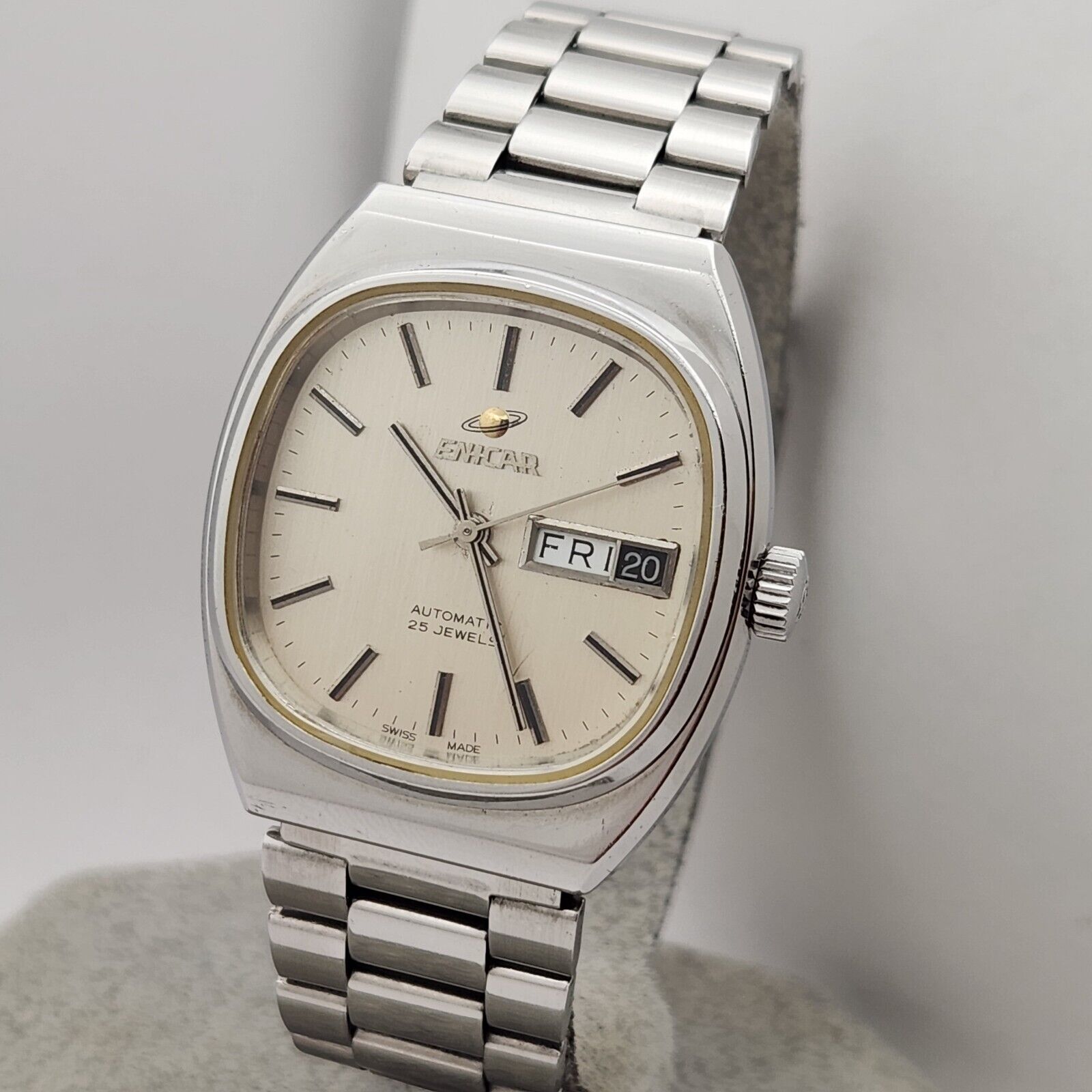 Vintage ENICAR 25Jewels men's automatic watch 2168-51-48 swiss