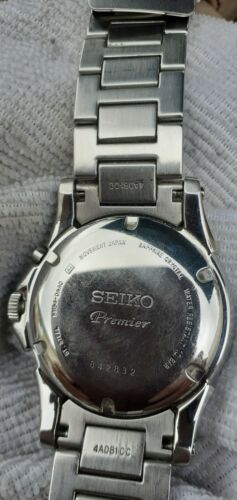 SEIKO 5M54 0AA0 PREMIER KINETIC WATCH SAPHIRE