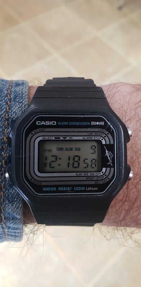 F.S. Vintage Casio W-200 module 108 Marlin | WatchCharts