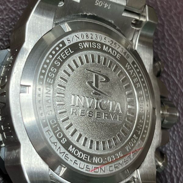 Invicta Reserve 64mm Grand Octane Silver Swiss Made Chronograph Dive ...
