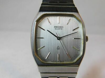GOOD!! SEIKO 2621-5180 SILVER MEN'S VINTAGE WATCH JAPAN-A QUARTZ