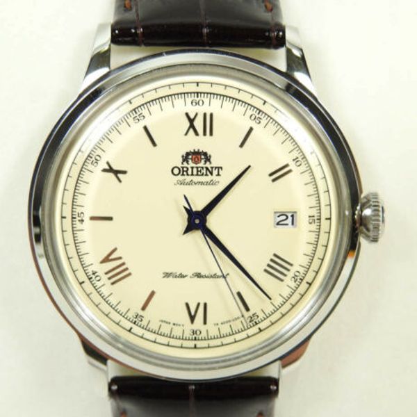 Orient Automatic AC00-C1-A CS T8 Stainless Steel Leather Strap Watch ...