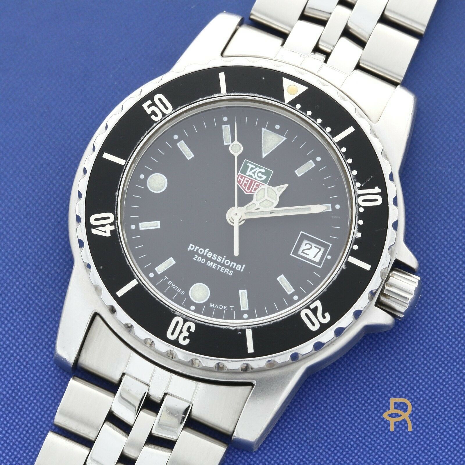 Tag Heuer Watch Professional WD1210 D0 Stainless Steel Black