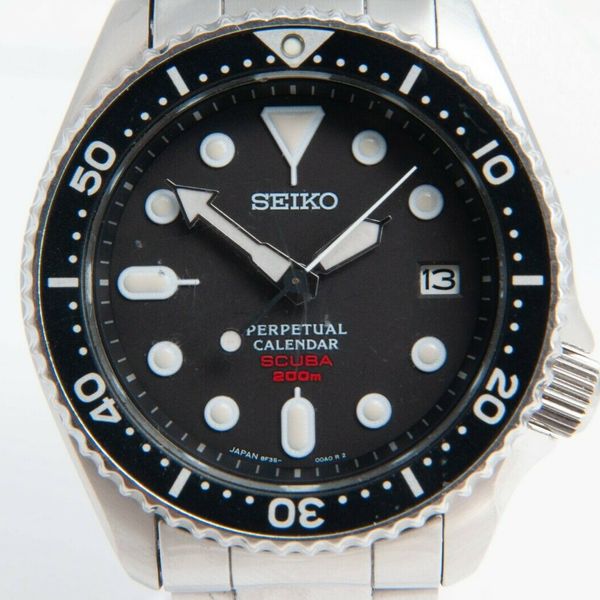 SEIKO SBCM023 Perpetual Calendar SCUBA 200m 8F3500A0 Diver's