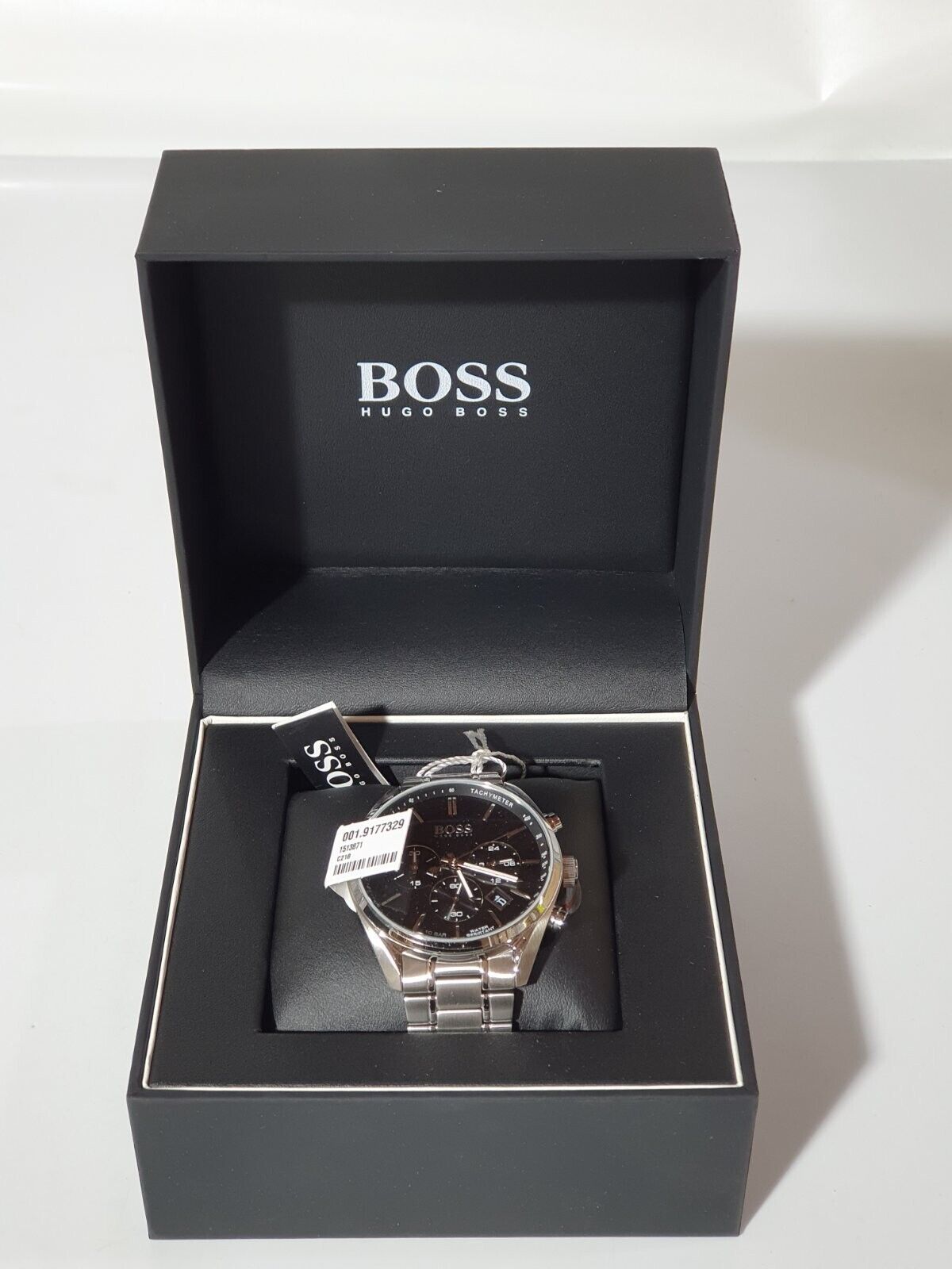 1513871 Boss Chro-no-graph Hugo Stainless WatchCharts Champion | Bracelet with Steel Quartz 44mm Watch