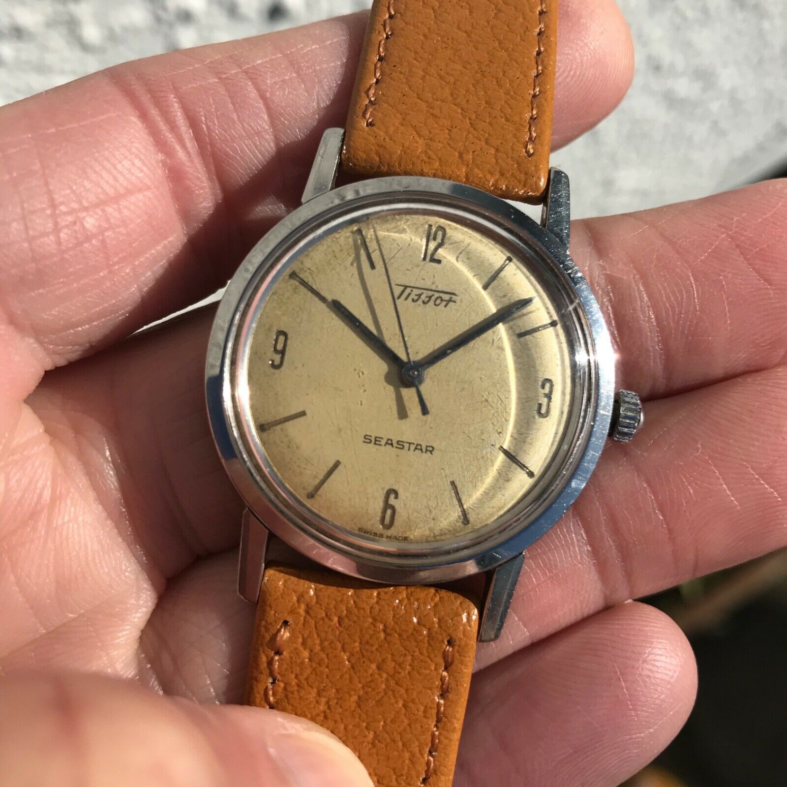 Beautiful vintage 1950 s Tissot Seastar 17J cal 269 21 explorer