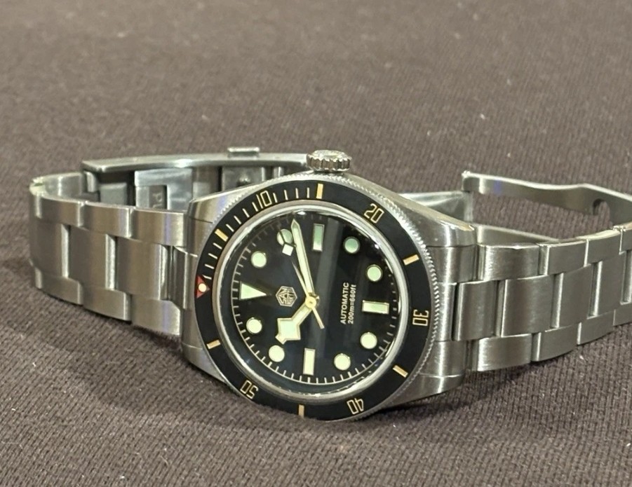 San Martin SN007GB Orologio Subacqueo Automatico Uomo 62mas – 39mm, Vetro Zaffiro, Lunetta Ceramica, Movimento NH35, Impermeabile 200m