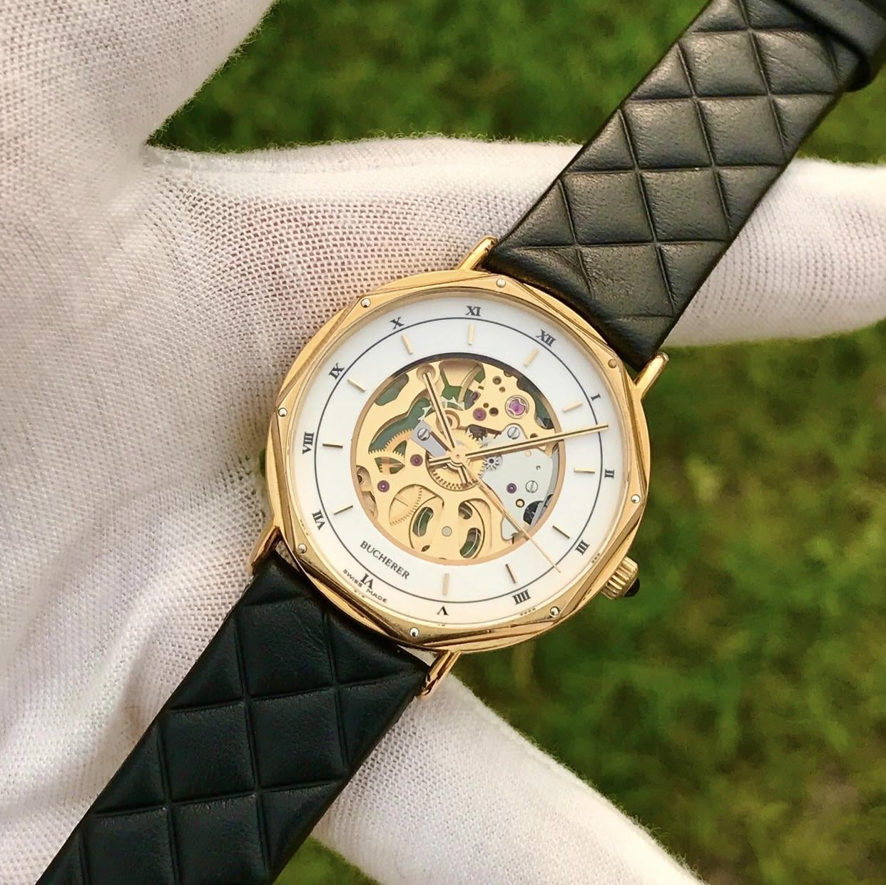 WTS]Rare Vintage Bucherer Skeleton Manual Winding T44 MSR “1990s 