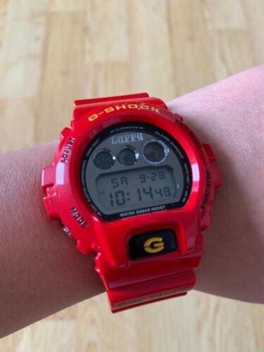 CASIO G SHOCK ONE PIECE MONKEY D LUFFY FIRE RED DW 6900 JAPAN