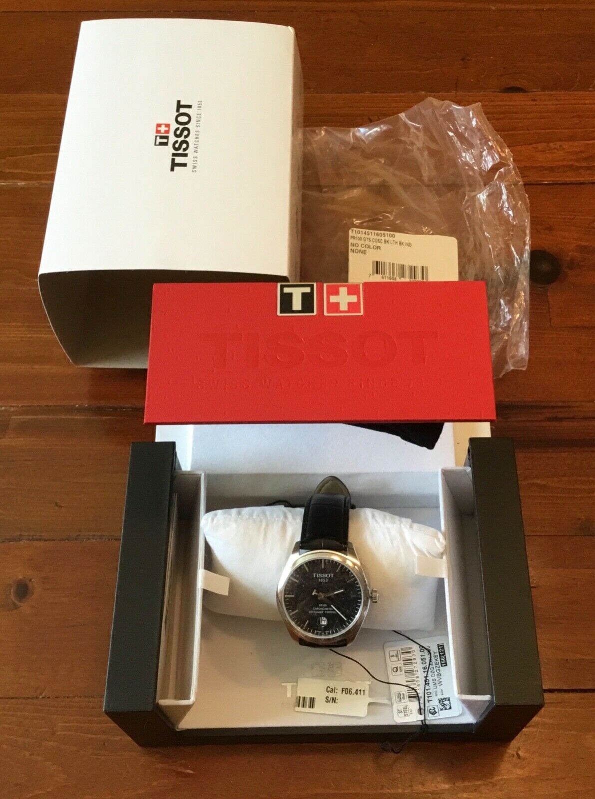 Tissot PR100 C.O.S.C. 39mm quartz T1014511605100 exc. in box