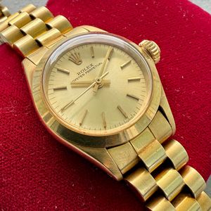 ROLEX Oyster Perpetual k18 金無垢6618 ROLEX Oyster Perpetual k18 金無垢6618 Buy Vintage Rolex
