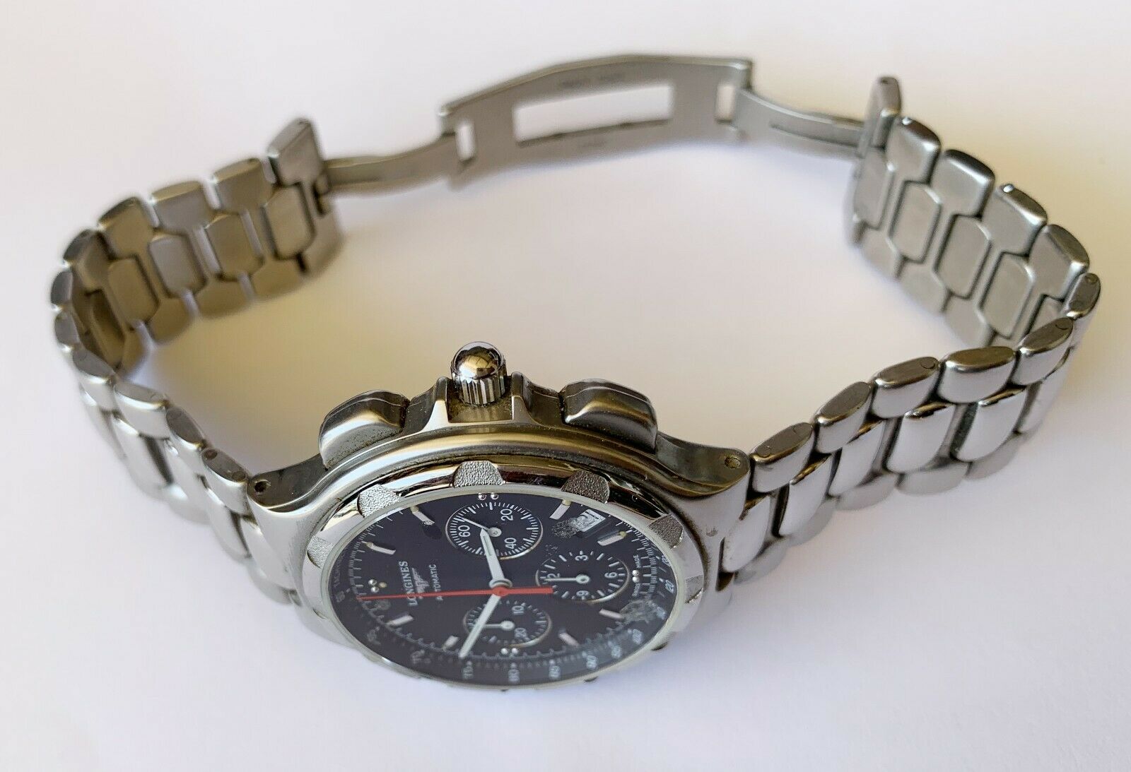 Very rare Longines Conquest automatic chronograph L1.623.4