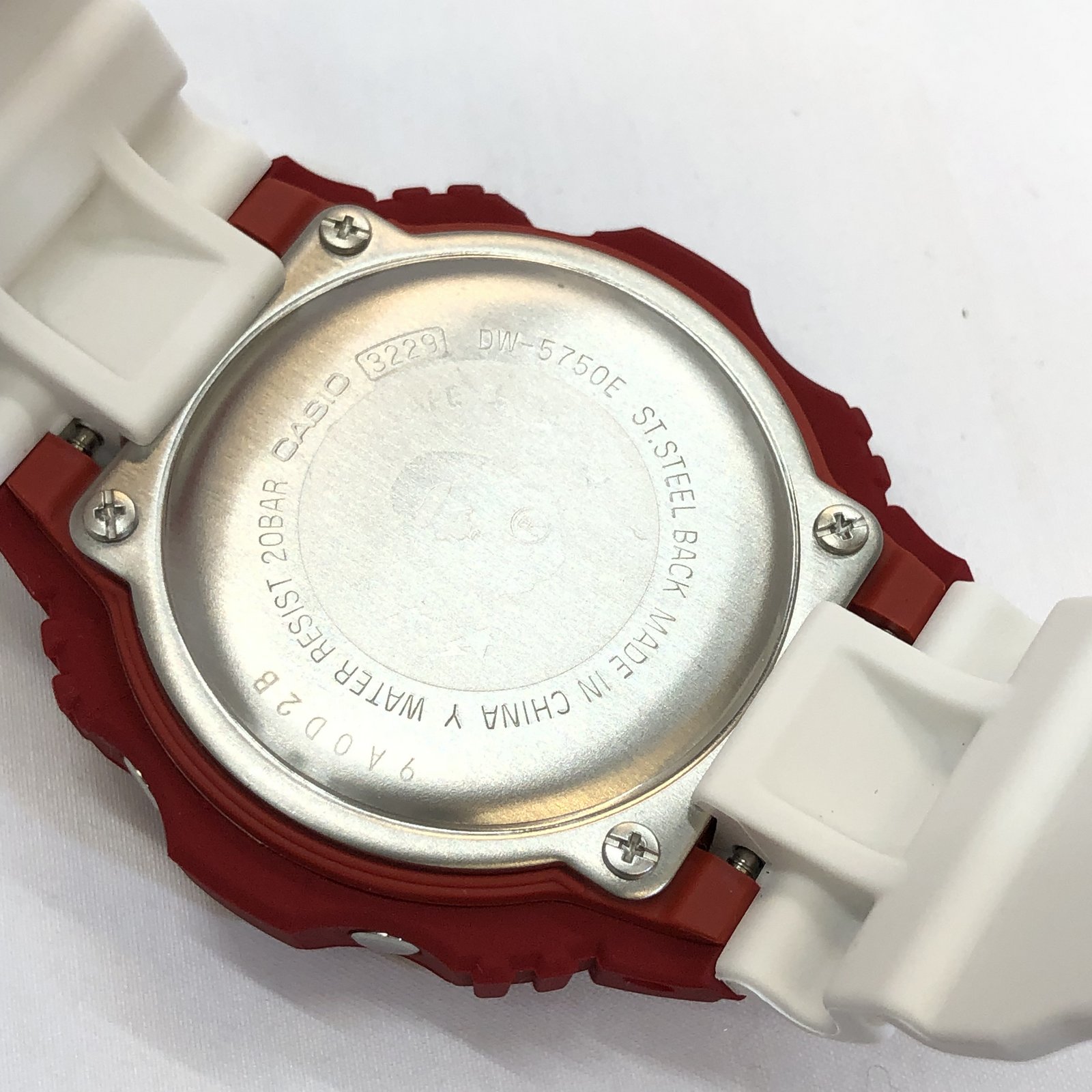 G-SHOCK G-SHOCK CASIO Casio watch DW-5750E A Bathing Ape APE BAPE Vape  collaboration double name square face digital quartz red white rare rare  collection with box T Higashi Osaka store ITGXT25N0PY2 [used]