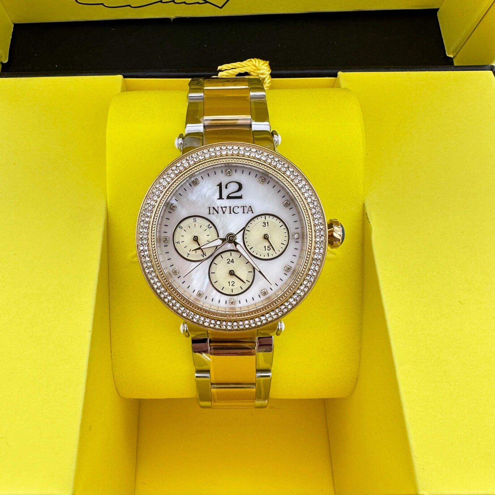 Invicta Ladies 44705 Bolt Crystal Accented Two Tone SS Watch  display picture 1