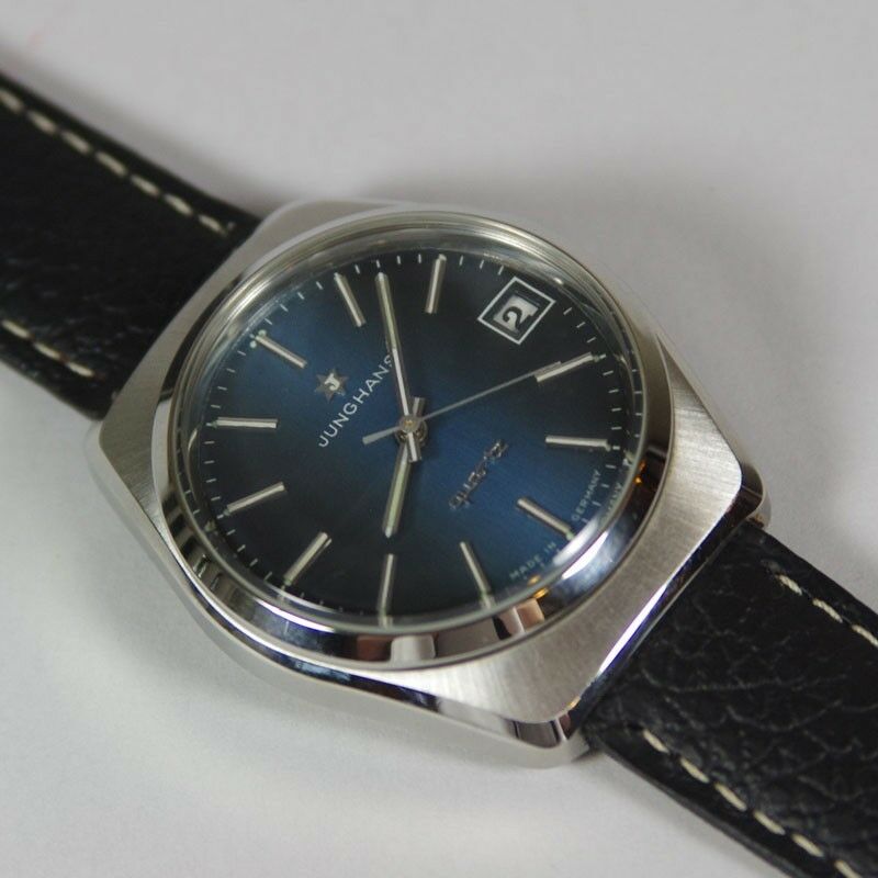 RARE Vintage Junghans Astro Quartz Men s Watch cal. 667.20 Blue