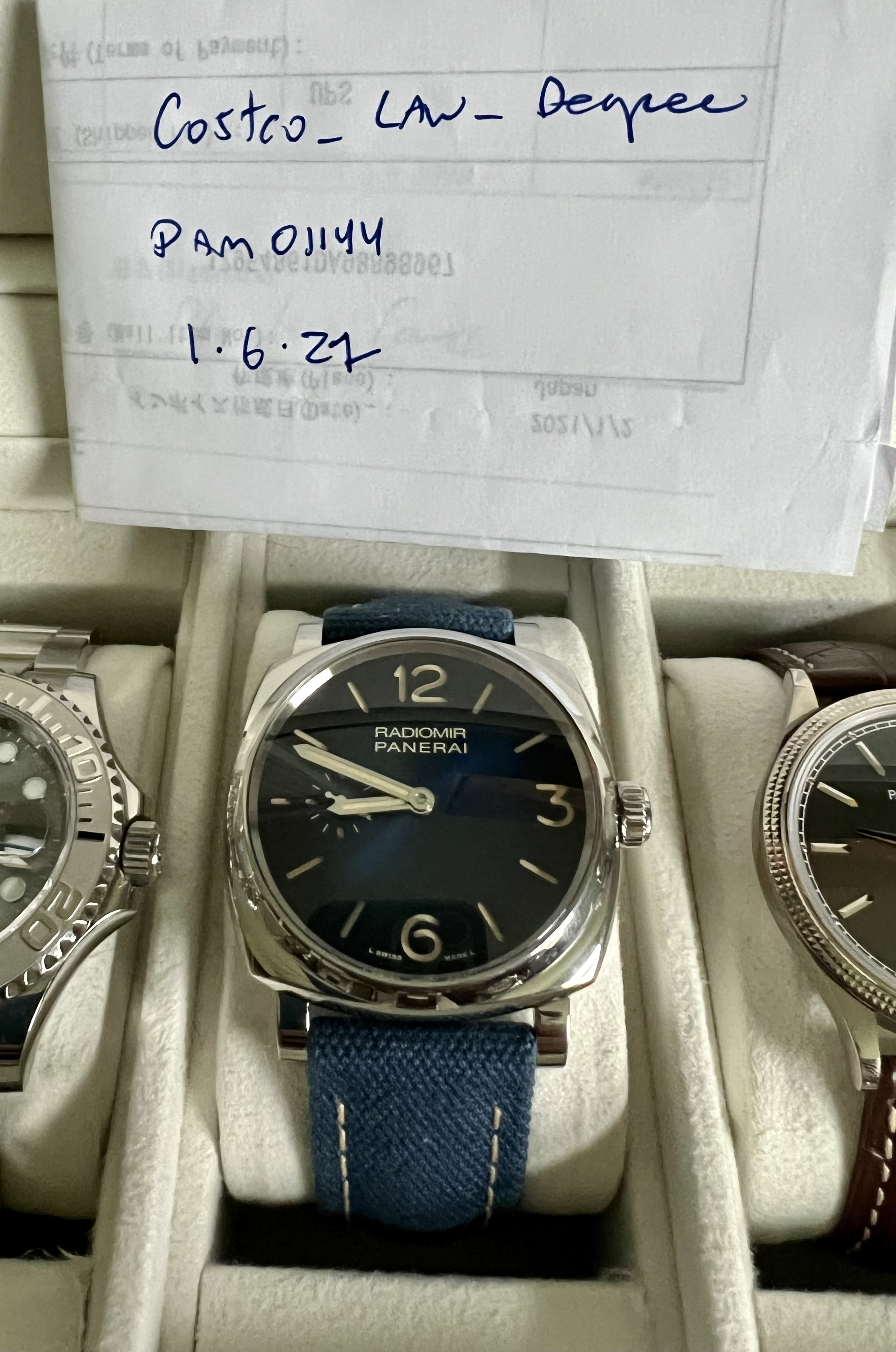 WTS Panerai Radiomir Mediterranio PAM01144 LE 400PC 42mm