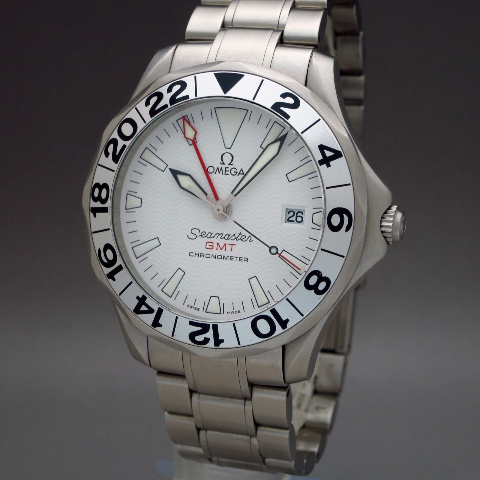 FS OMEGA SEAMASTER PROFESSIONAL 300M GMT GREAT WHITE 2538.20 41MM