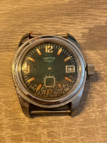 Ancienne Montre Homme Herma Calypso M canique Fonctionne A Reviser