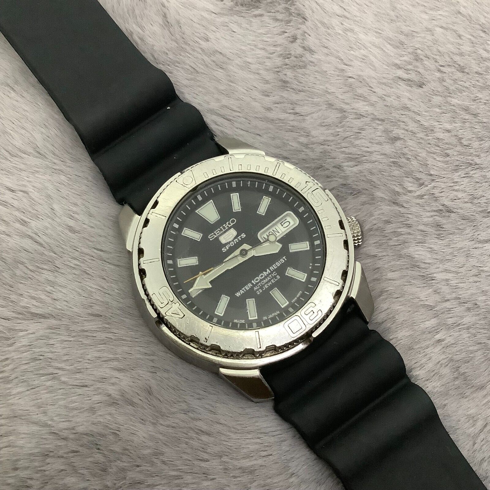 Seiko Diver s 100m 7S36 02T0 Japan Automatic Movement 23 Jewels