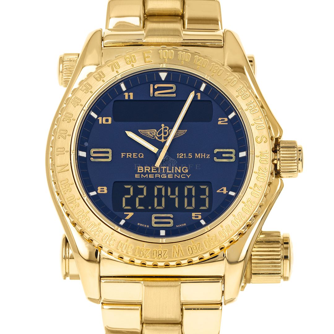 Breitling 18 discount karat gold watch