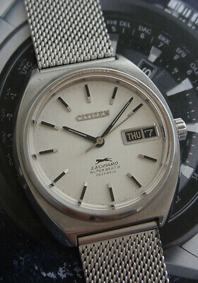 RARE VINTAGE CITIZEN LEOPARD SUPER BEAT 8 CAL.7211 AUTOMATIC 26