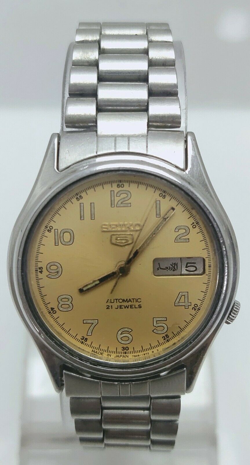 VINTAGE SEIKO 5 MILITARY AUTOMATIC 7009 3040 F MEN S WATCH